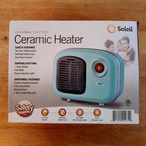 Soleil Personal Electric Ceramic Heater NEW